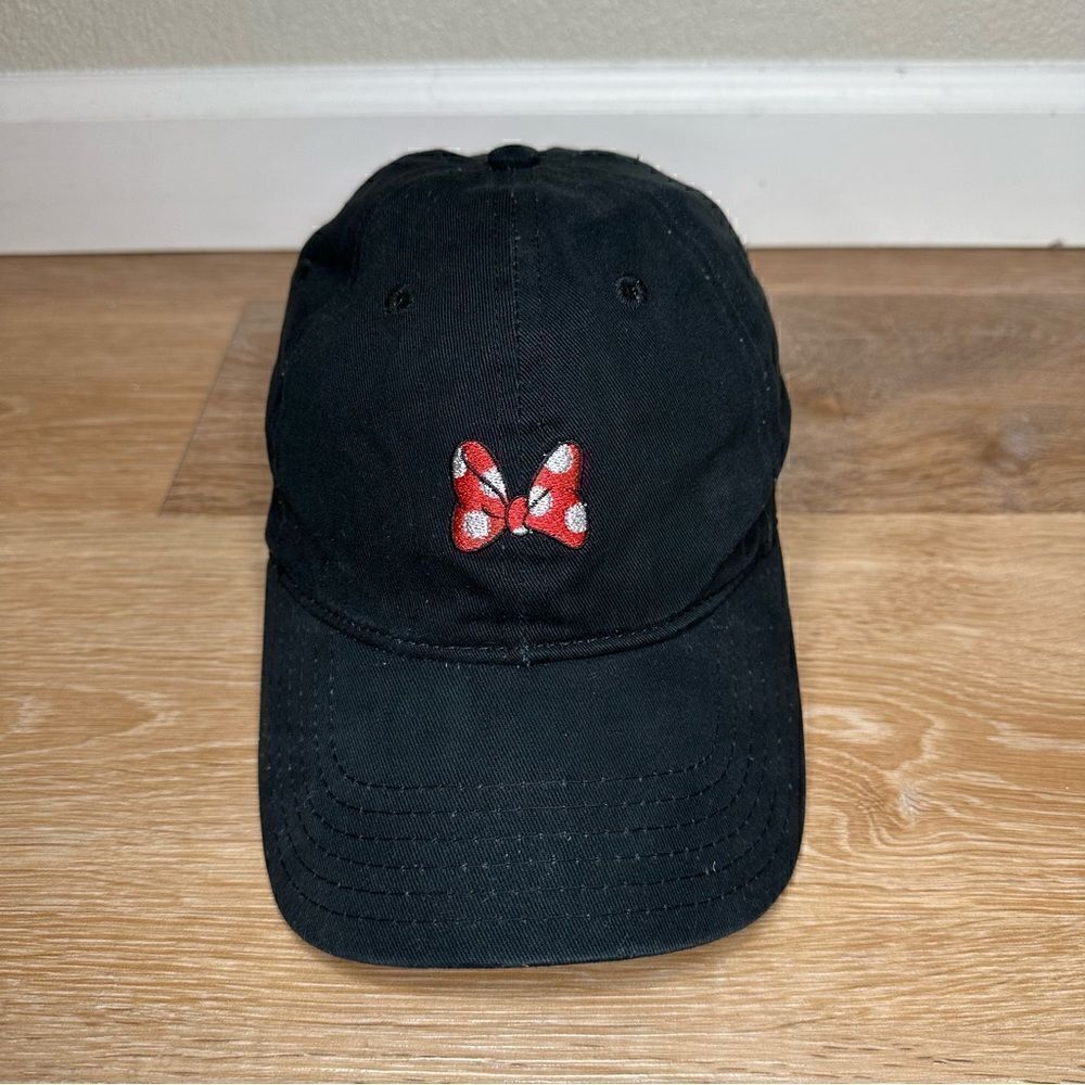 Disney Minnie Mouse Black Adjustable Cap Hat